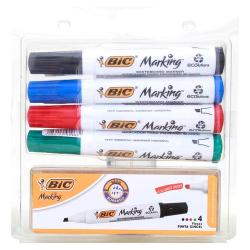 Marcador Para Pizarra Bic - 4 Unidades
