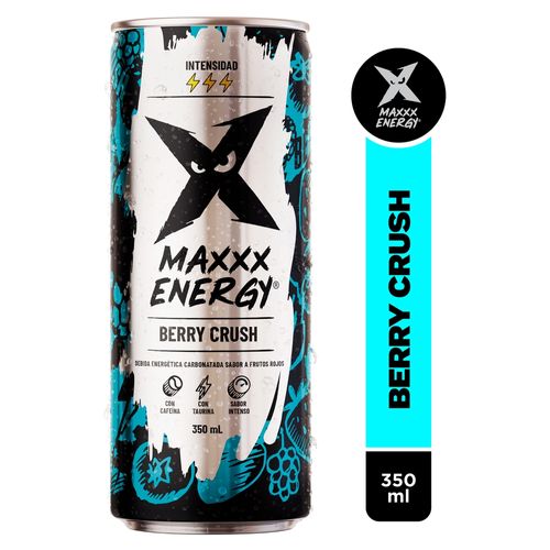 Bebida Maxxx Energy Black Lata Sleek -350ml