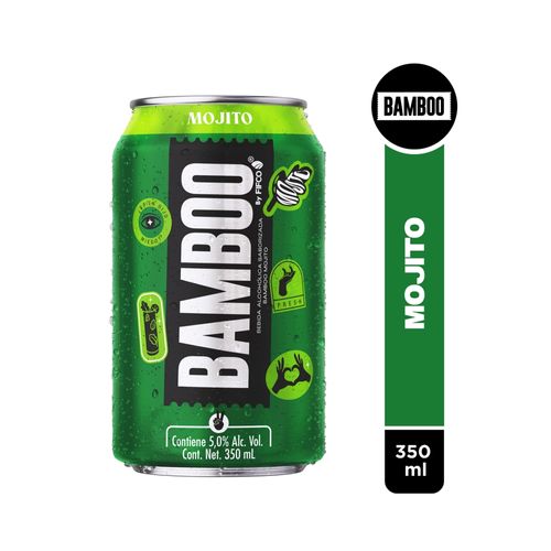 Bebida Alcohólica Saborizada Bamboo Mojito lata 350ml