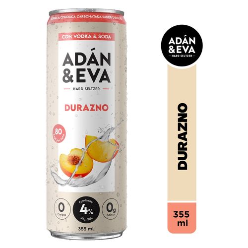 Bebida Adan Y Eva Durazno Con Vodka -350 ml