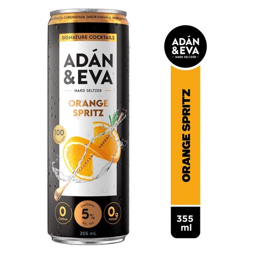Bebida Adan Y Eva Orange Spritzer Sleek  -355 ml