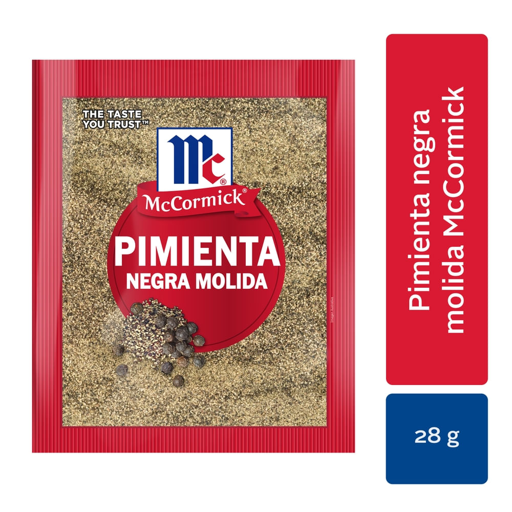 Mccormick Pimienta negra molida 28 g
