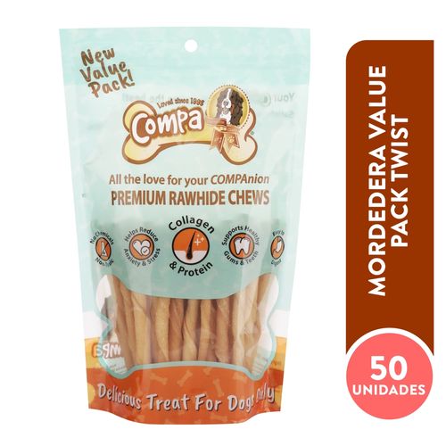 Mordedera Compa Value Para Mascota Pack Twist - 256 g