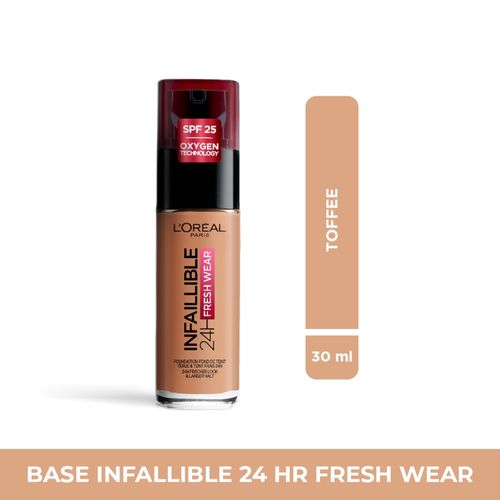 Base Infallible  L´Oréal Paris 24H Fresh Wear Tono Toffee -30 ml