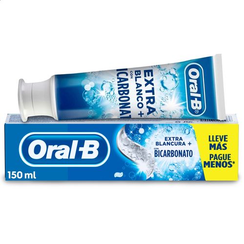 Crema dental Oral-B extra blancura con bicarbonato - 150 ml