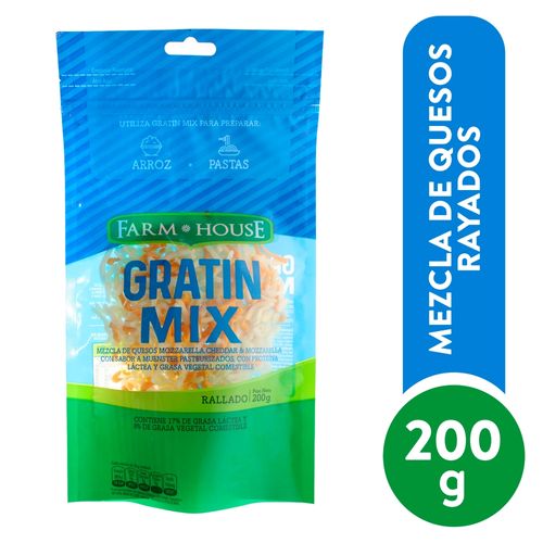Queso Farm House Rallado Gratin Mix - 200 g