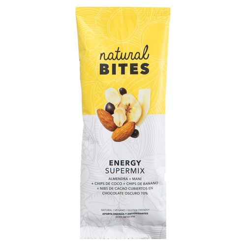 Supermix Natural Bites semillas, chocolate y banano - 50 g