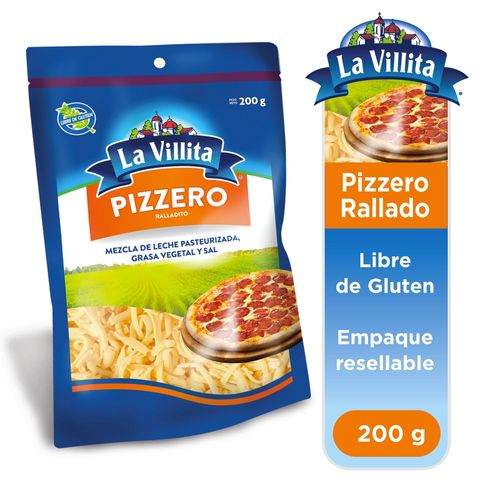 Pizzero la villita rallado libre de gluten - 200 g