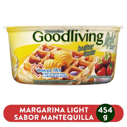 Margarina Goodliving light libre de grasas trans y colestrol - 450 g