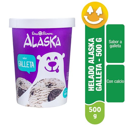 Helado Dos Pinos Alaska Galleta - 500 g