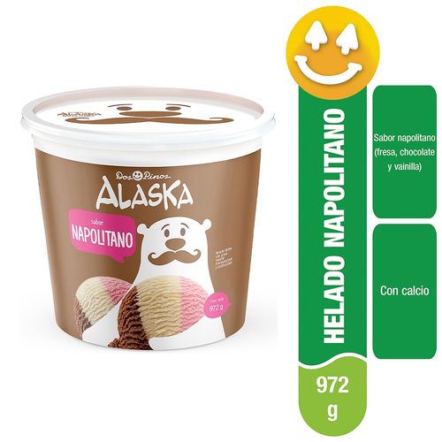 Helado Dos Pinos alaska napolitano - 972 g