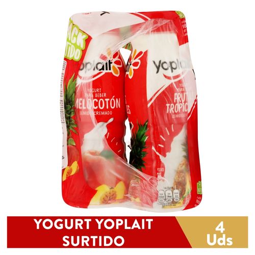 4 Pack Yogurt Yoplait Líquido Surtido -940gr