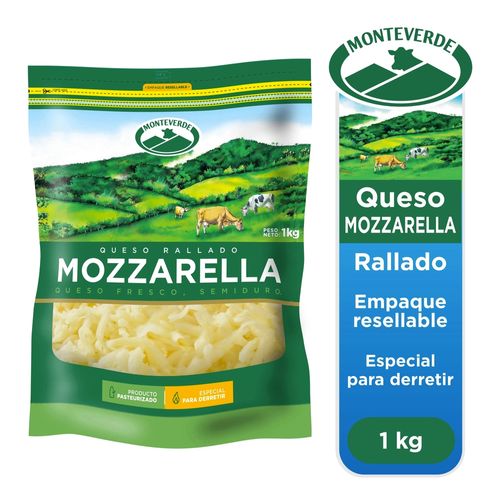 Queso Monteverde mozzarella rallado - 1000 g