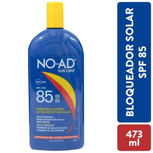 Protector solar NO AD FPS 85 - 473 ml
