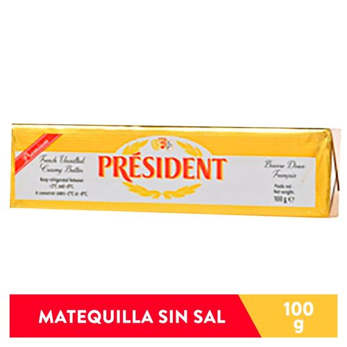Mantequilla President Sin Sal - 100 g