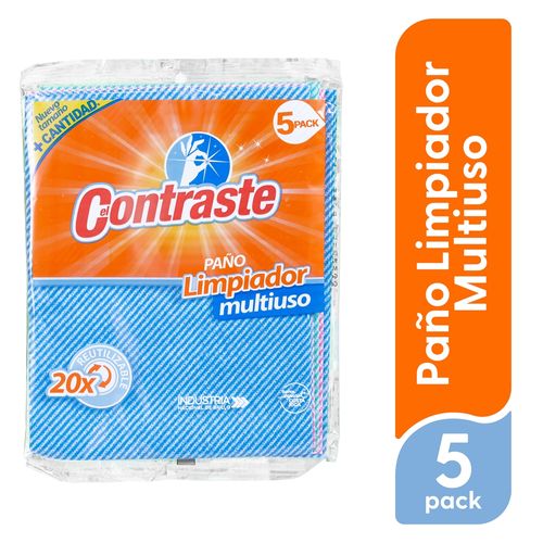 Paño El Contraste Limpiador multiusos - 5 Pack
