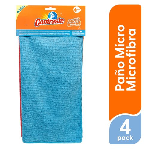 Paño El Contraste Micro microfibra - 4 Pack
