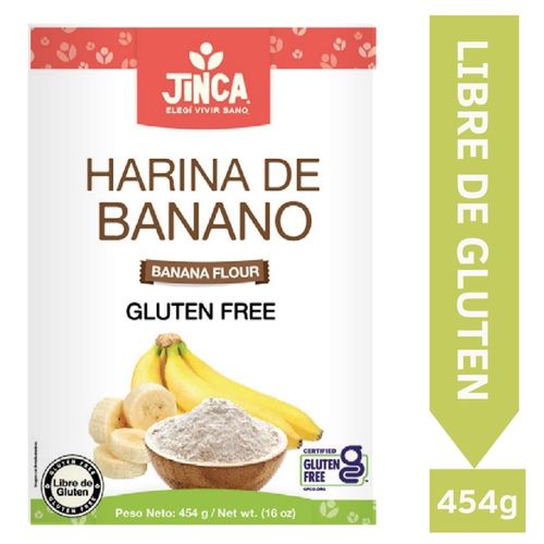 Harina Jinca Foods de banano gluten free - 454 g
