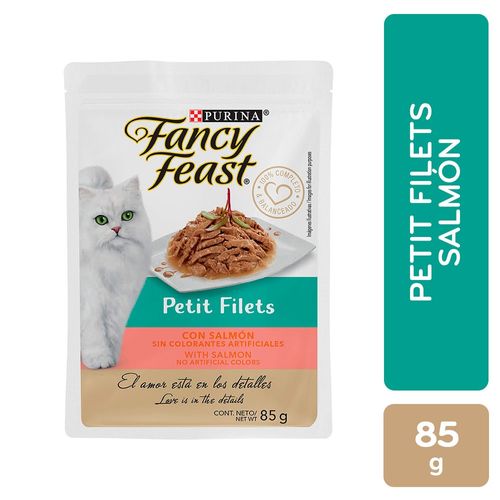 Alimento húmedo para gato Fancy Feast Petits Filets sabor a salmón - 85 g