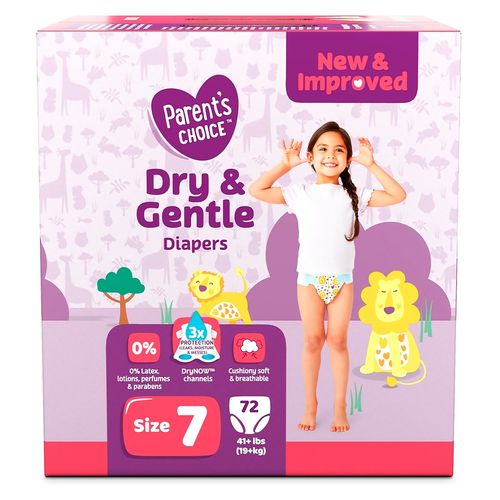 Pañales Great Value Talla 7 72 unidades