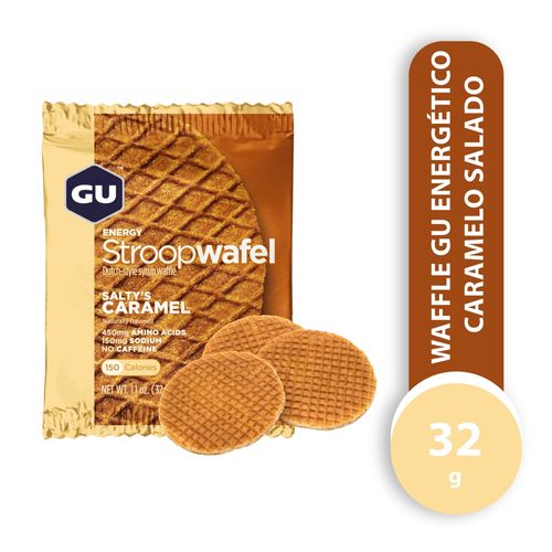 Waffle Gu Energético Caramelo Salado - 32 g