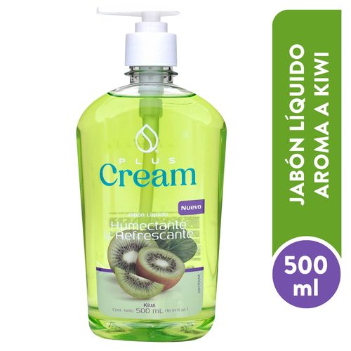 Jabón líquido Plus Cream kiwi -500 ml