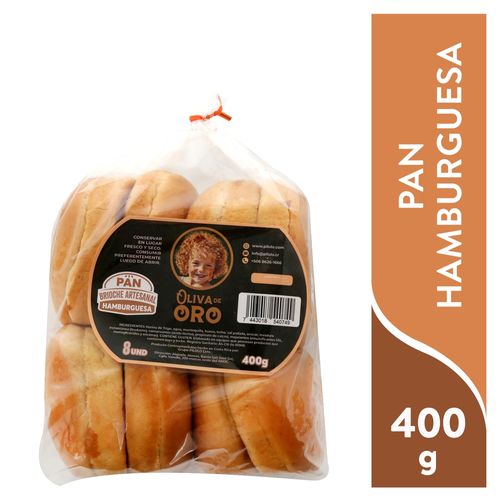 Pan Brioche Hamburgue Oliva D Oro 400 Gr