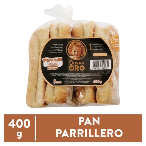 Pan Parrillero Oliva D Oro 400 Gr