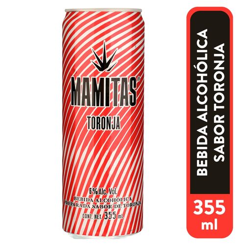 Bebida alcohólica Mamitas sabor toronja - 355 ml