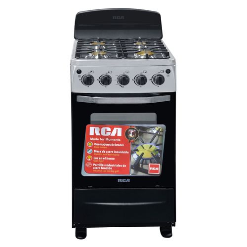 Cocina de gas RCA negra RCCR22C