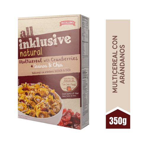 Cereal Mc Callums All Inklusive Natural Arandano - 350 g