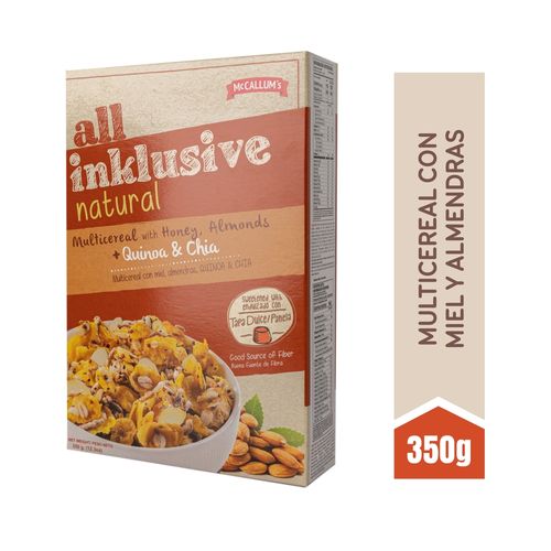 Cereal Mc Callum´s Multigrano Con Almendras y Miel - 350 g