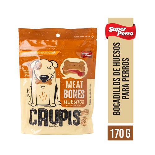 Bocadillos para perros Crupis, Huesos -170g
