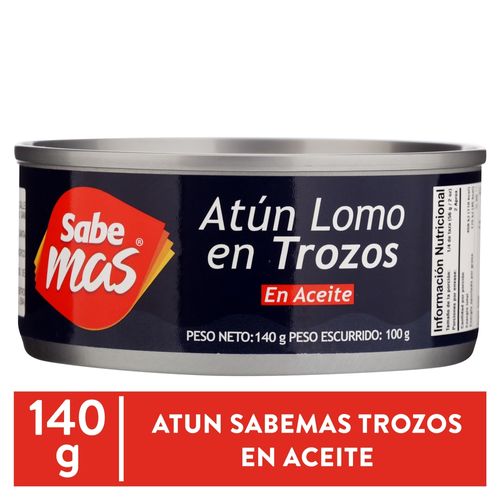 Atún Sabemas Lomo En Trozos En Aceite - 140 g