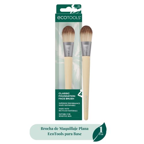 Brocha de Maquillaje Plana EcoTools para Base 1 Pza