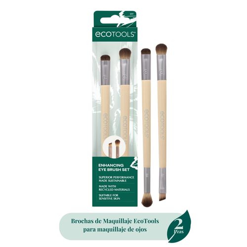 Brochas EcoTools para maquillaje de ojos - 2 Pzas