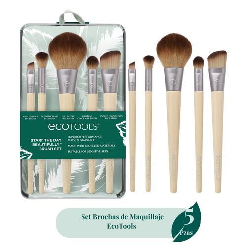 Set Brochas de maquillaje EcoTools 5 Pzas