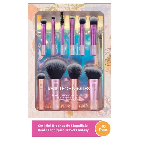 Set Mini Brochas de Maquillaje Real Techniques Travel Fantasy Kit - 11 Pzas