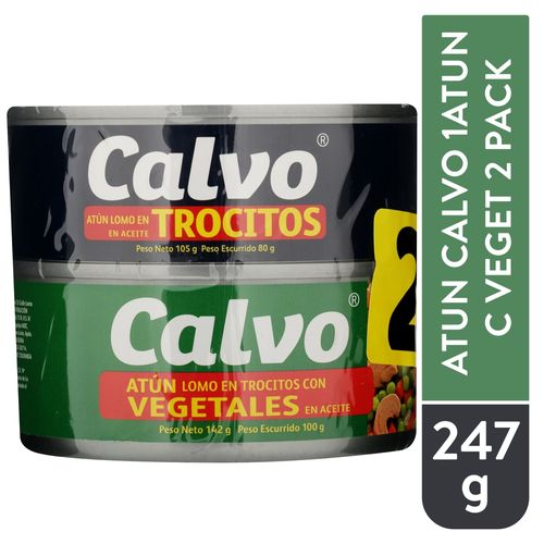 Atun Calvo 1atun C Veget 2 Pack 247gr