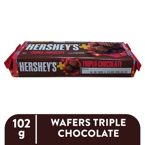 Galletas Wafers Hershey´s triple chocolate - 102 g