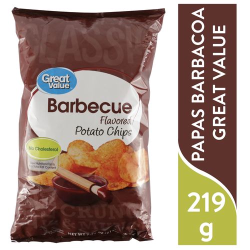 Papas Tostadas Great Value Sabor Barbacoa - 219 g