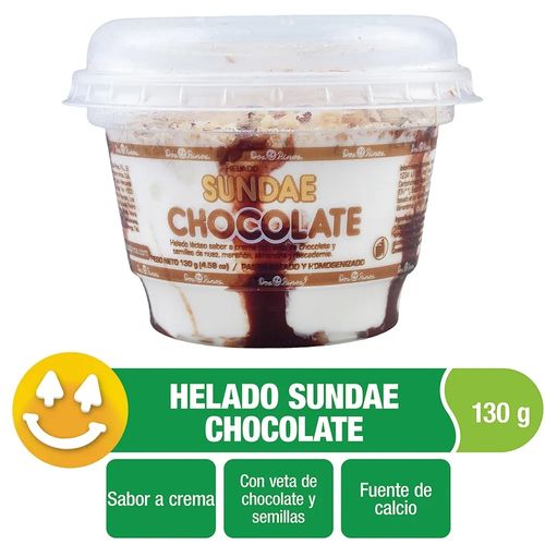 Helado Dos Pinos Sundae Vainilla - 136 g