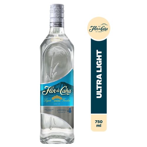 Ron Flor De Caña Ultra Lite - 750 ml