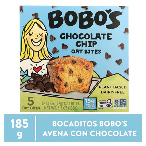 Bobos Bocadito Avena Con Chocolate 185 G