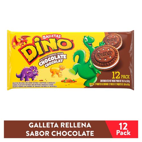 Galletas Dino, Chocolate -12 paquetes