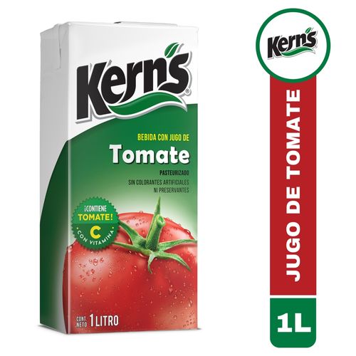 Jugo Kerns tomate pasteurizado sin colorante artificial - 1000 ml