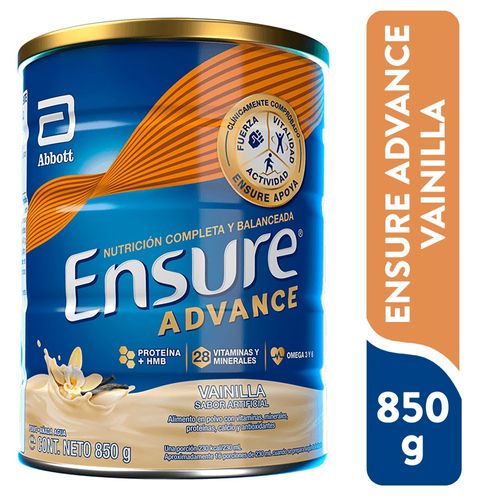 Complemento Ensure advance sabor vainilla - 850 g