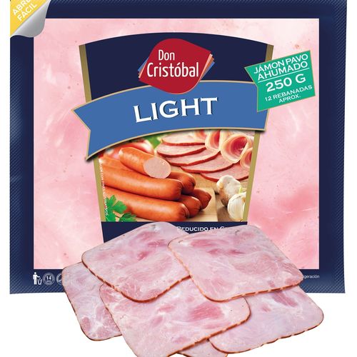 Jamón de pavo Don Cristóbal ahumado light - 250 g