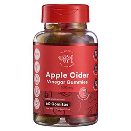 Vinagre Manza Healthica Gomit 500 Ml 60u