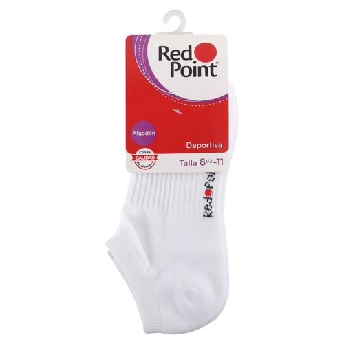 Calcetín Red Point Deportivo Para Dama, Color Blanco - Talla 8.5
